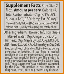 Turmeric Ginger Shot – 30 MG Hemp