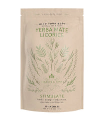 Yerba Mate Licorice, Bag of 50 Sachets