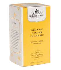 Organic Ginger Turmeric, Box of 20 Premium Teabags